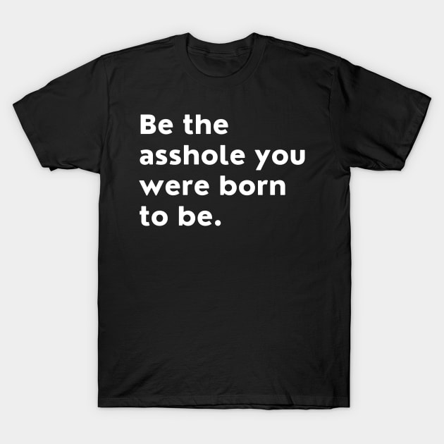 Be The Asshole You Were Born To Be. You Do You. T-Shirt by That Cheeky Tee